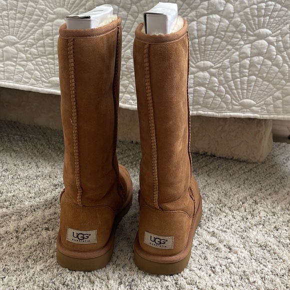 Tall Chestnut Ugg Boats - Picture 3 of 4